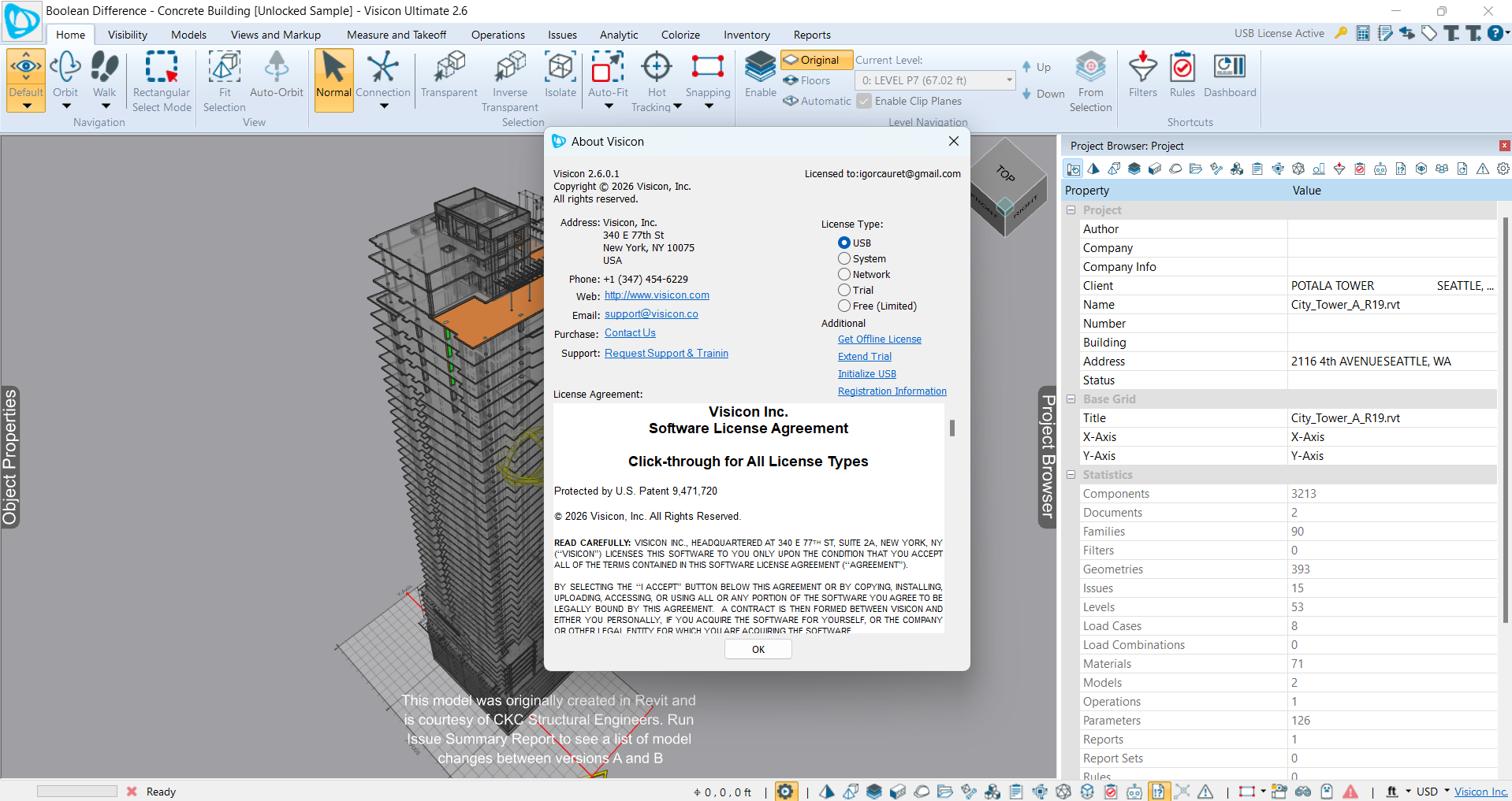 Visicon Ultimate v2.6.0.1 一机一码激活版建筑设计和施工的BIM软件010570