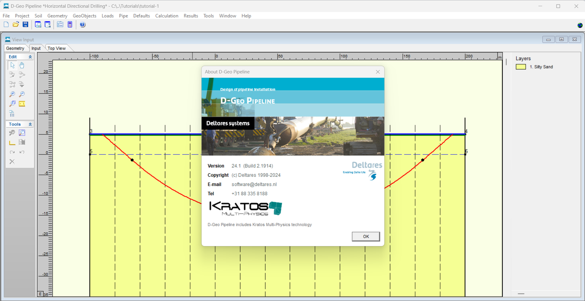Deltares D-Geo Pipeline v24.1 加密狗版设计沟槽式和非开挖式管道安装工具010572
