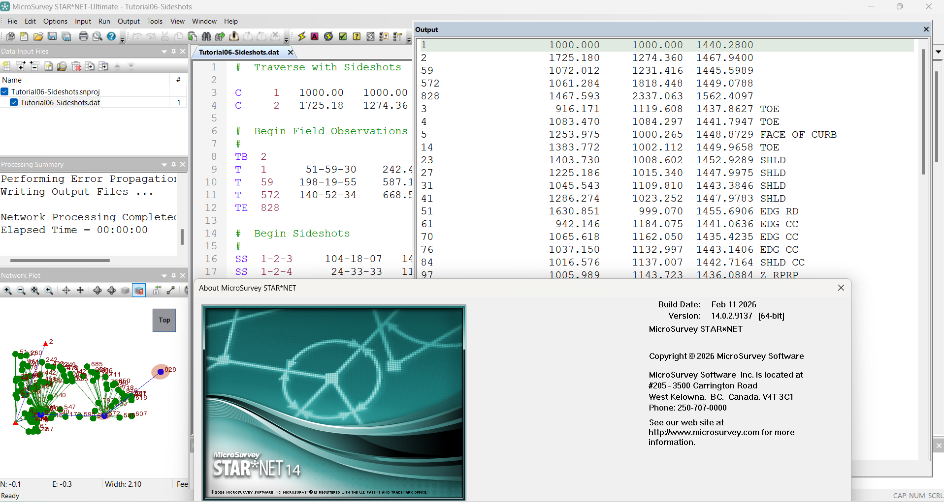 MicroSurvey STAR*NET v14.0.2.9137 加密狗版网格测量软件MicroSurvey STARNET Ultimate
