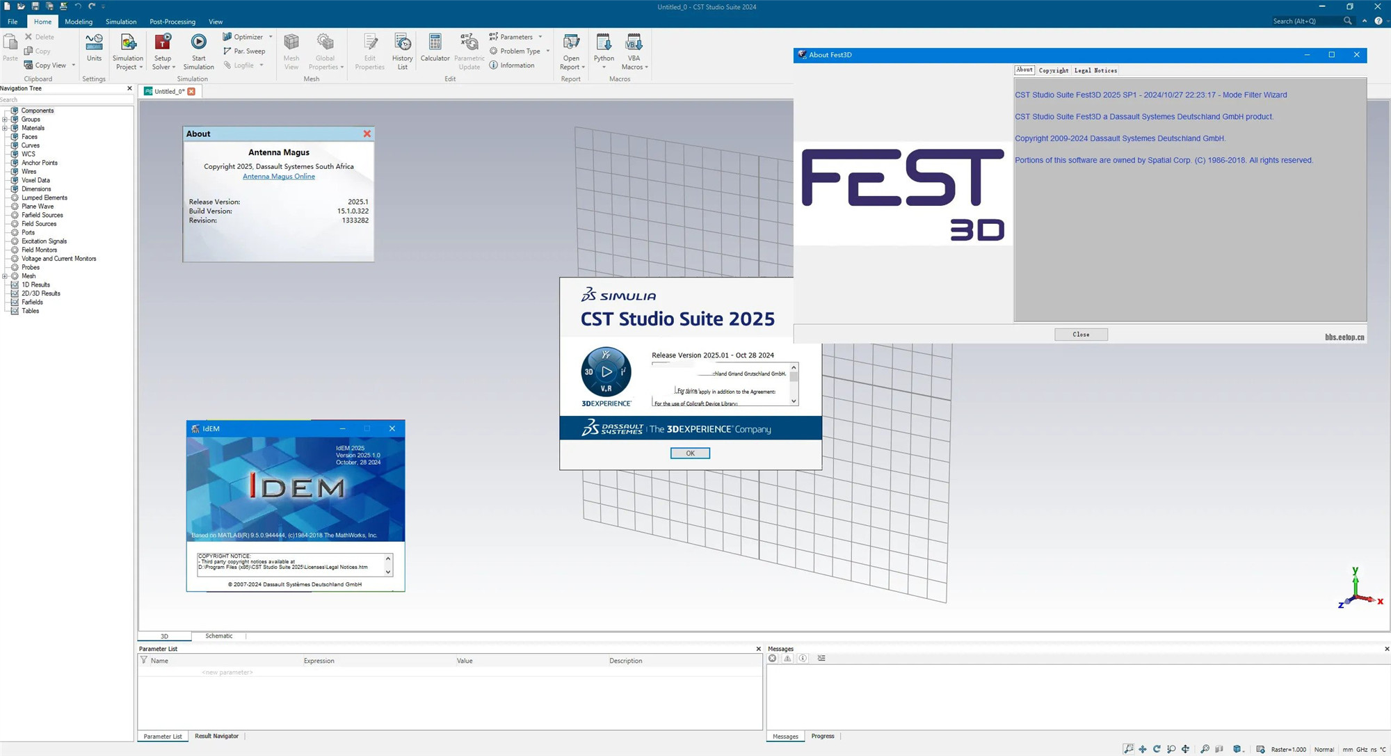 DS SIMULIA CST Studio Suite 2025 SP1 x64 高性能3D电磁场分析软设计分析优化电磁 (EM) 组件