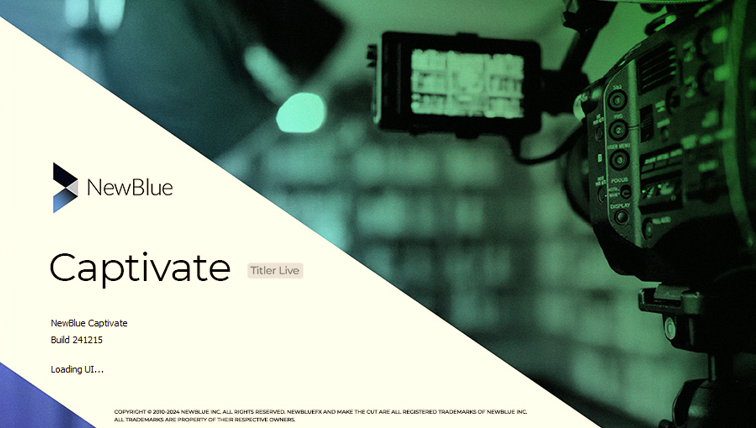 NewBlue Captivate Broadcast 5.10.241215 加密狗版领先的广播解决方案工具NewBlue Titler Live 5.10 Captivate 020613