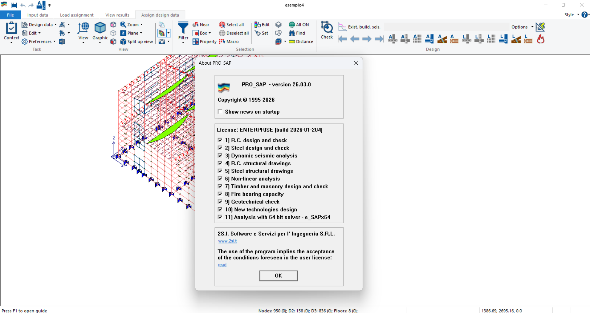 2si PRO SAP v26.03.0 加密狗版专业的结构分析程序011575