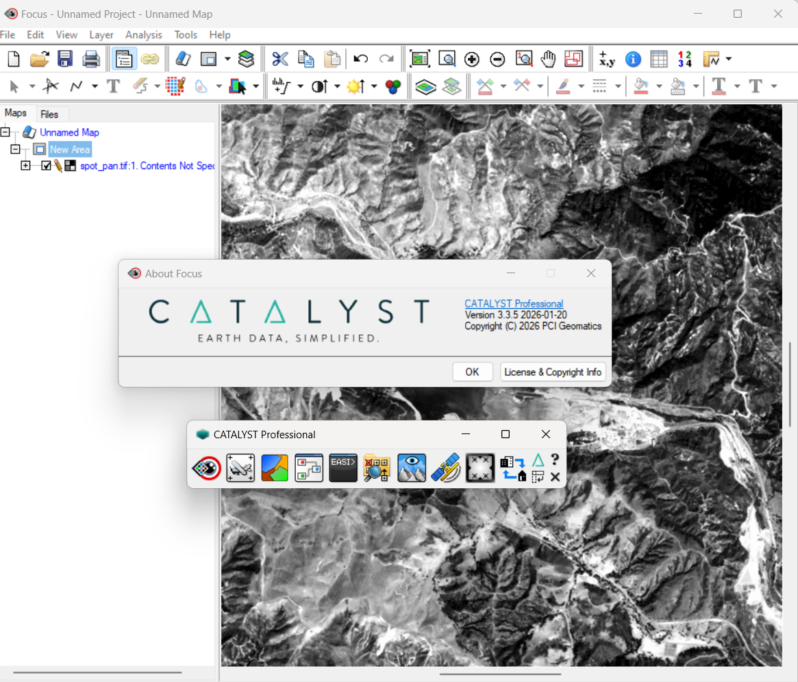 Catalyst Professional v3.3.5 高级地理空间生产与摄影测量软件地球观测数据的分析工具加密狗版060127
