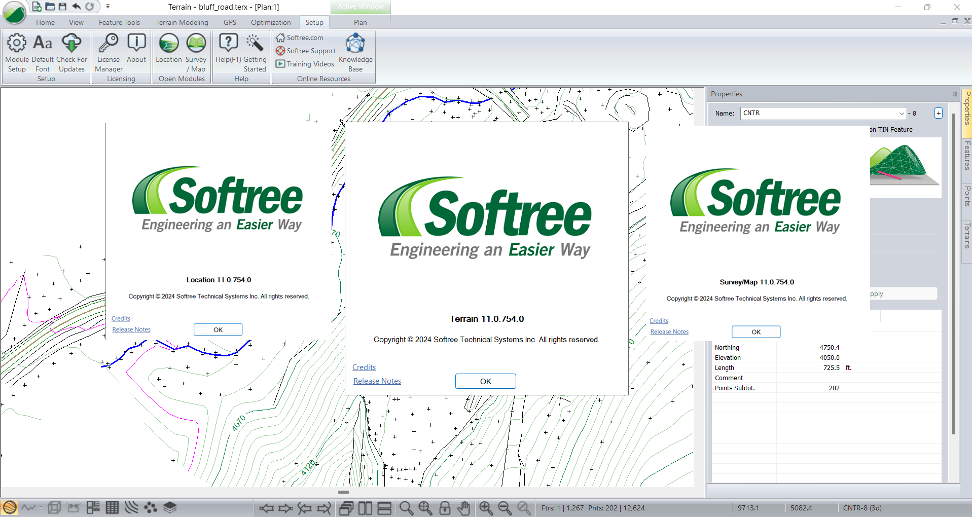 Softree TERRAIN TOOLS v11.0.754 简易土木设计软件3D制图与土方计算工具加密狗版TERRAINTOOLS