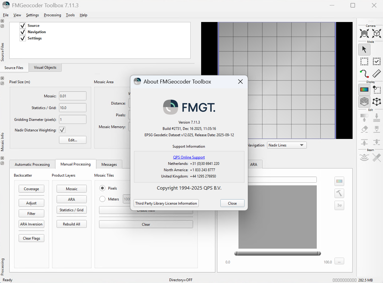 Qimera FMGT 7.11.3 一机一码版专业水下测绘与海洋数据处理软件分析多波束声呐单波束声呐侧扫声呐等工具Fledermaus Midwater and Ground Truth 060995