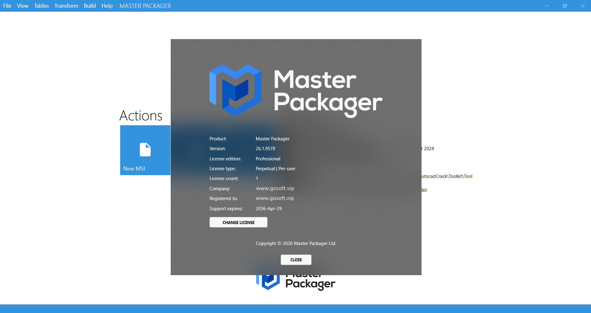 Master Packager Professional v26.1.9578 专业的软件打包器专业版081325
