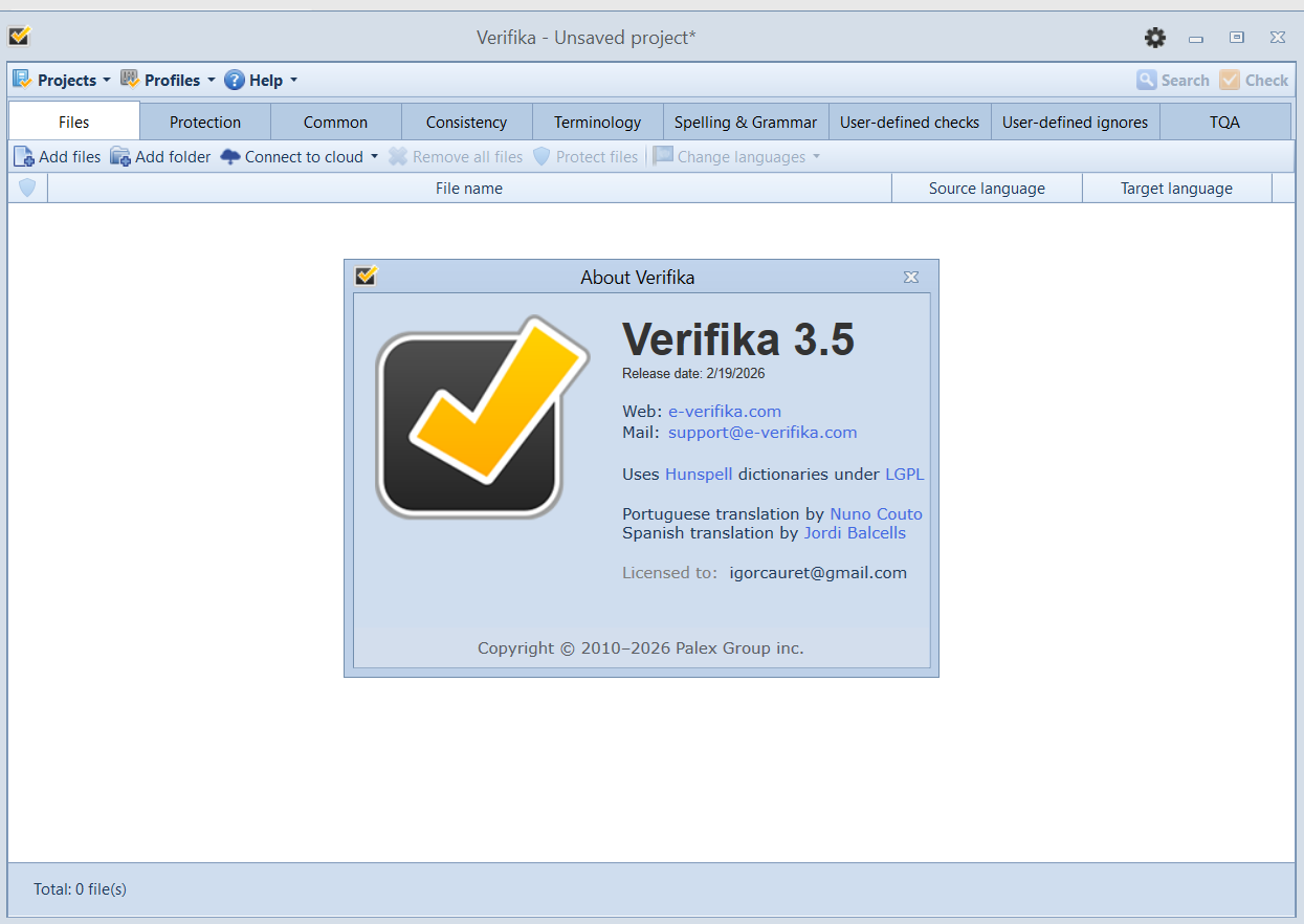 Verifika v3.5.0 一机一码授权版翻译机构直观可靠的翻译QA工具Verifika高质量翻译工具051431