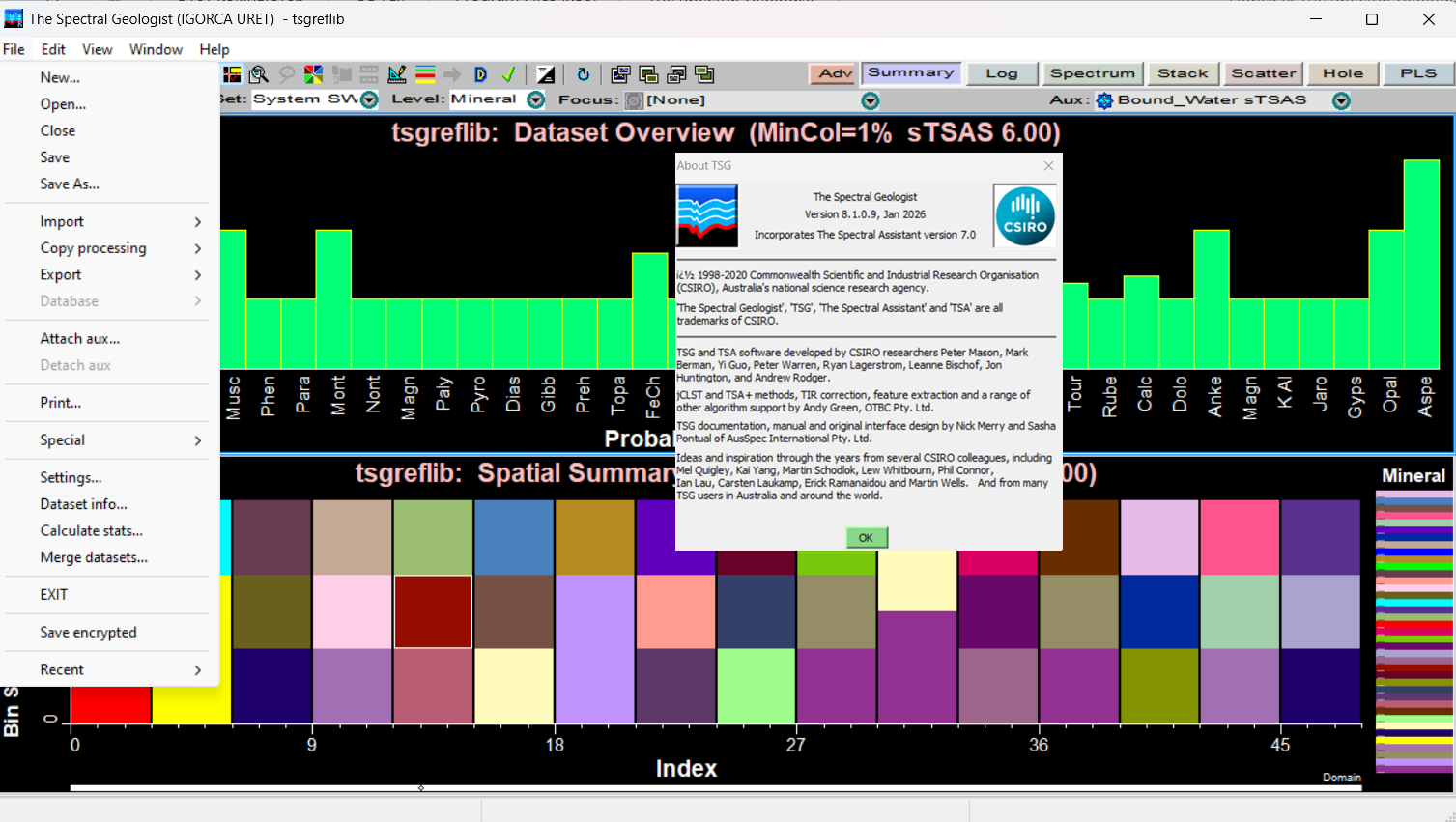 The Spectral Geologist v8.1.0.9 一机一码授权版光谱地质学家分析软件TSG地球科学工具060129