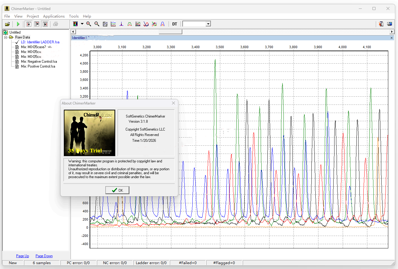 SoftGenetics ChimerMarker 3.1.8 加密狗版自动化嵌合体分析软件060261