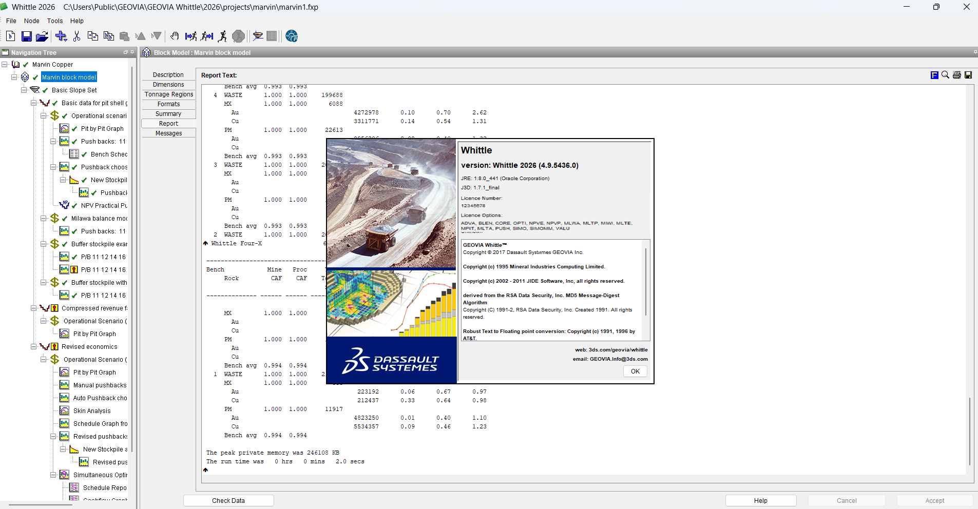 GEOVIA Whittle 2026 v4.9.5436 加密狗版露天矿开采排产规划及优化软件060389