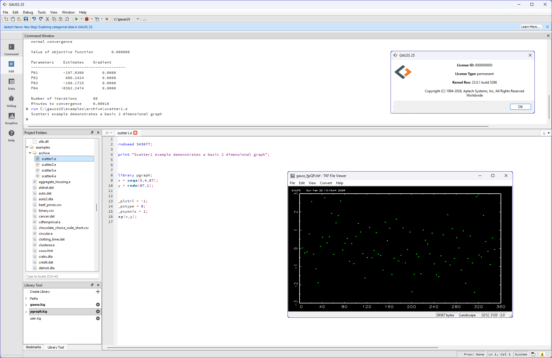 Aptech Systems GAUSS v25.0.1 统计分析与数值计算软件060132