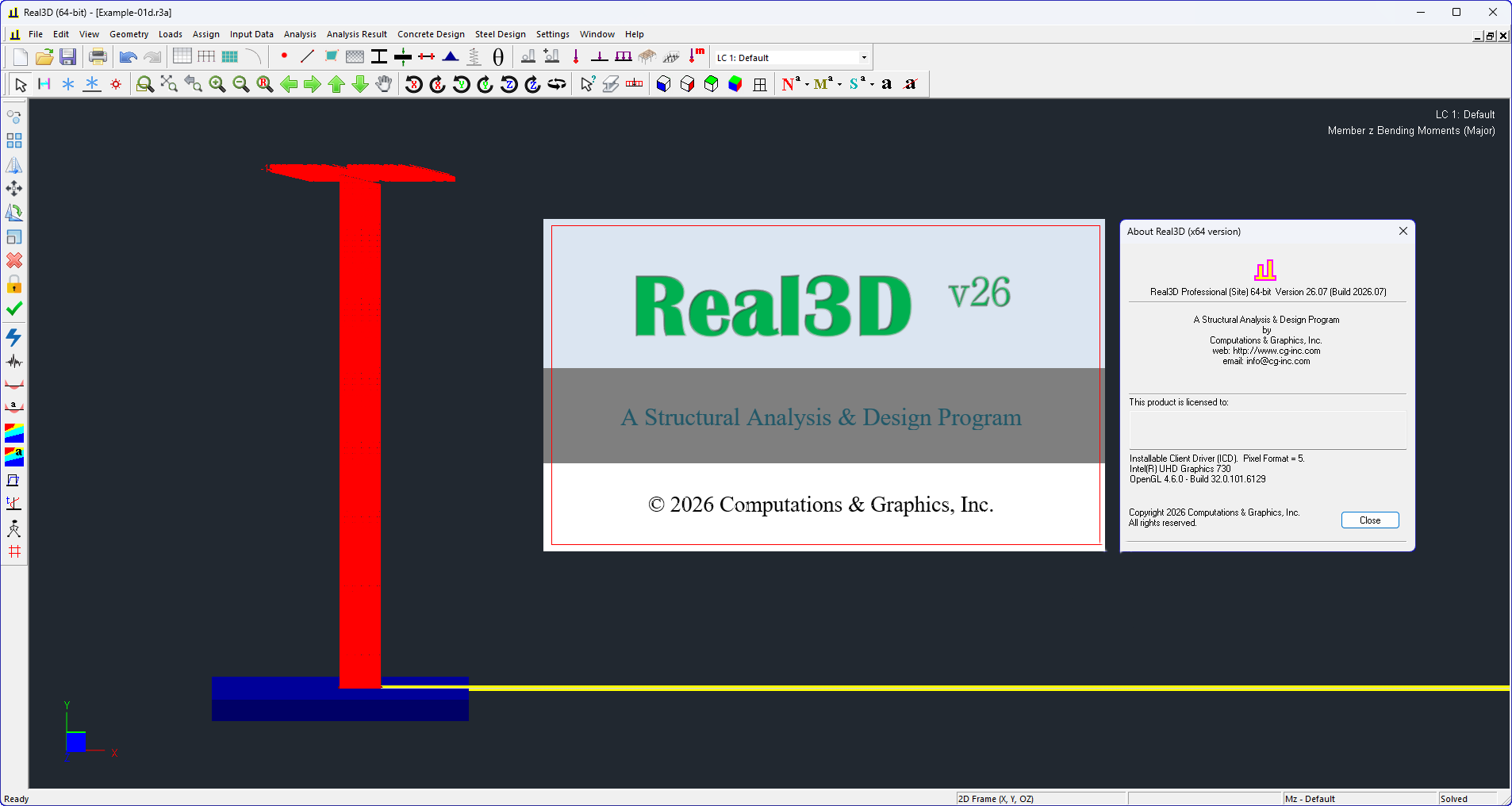 Computations & Graphics Real3D v26.07 结构设计有限元分析软件010585