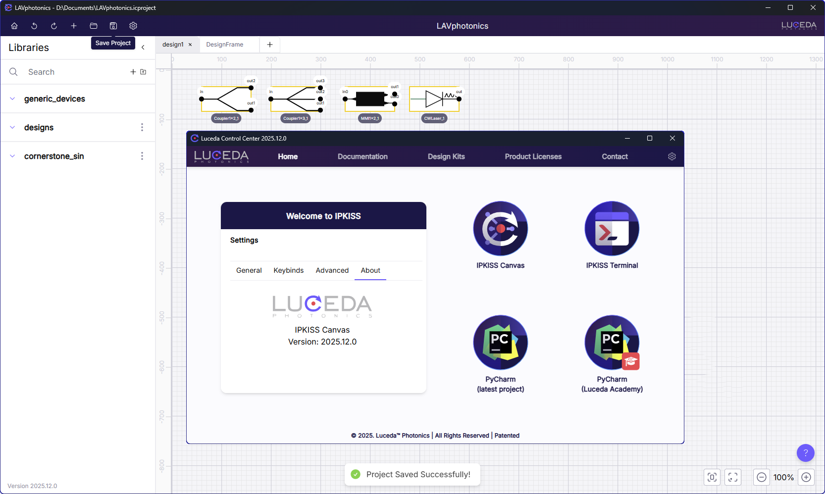 Luceda Photonics IPKISS Design Suite 2025.12 设计光子集成电路PIC软件工具011445