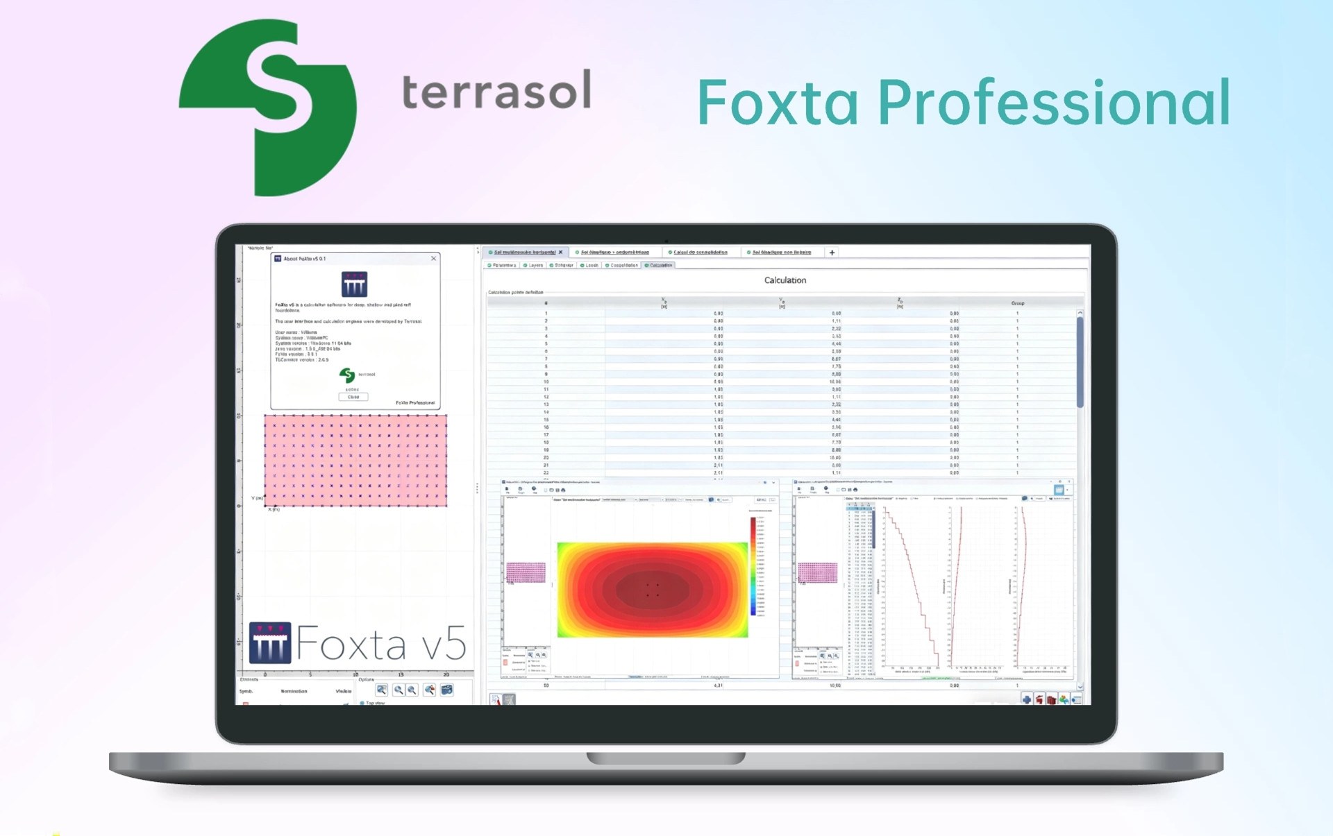 Terrasol FoXta Professional v5.0.1 岩土工程边坡稳定与极限平衡分析软件