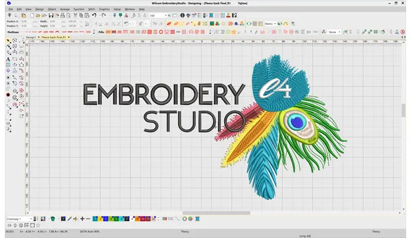 Wilcom EmbroideryStudio Designing e4.2H 威尔克姆绣花制版Wilcom Embroidery Studio Designing