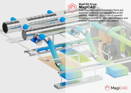 MagiCAD 2024 UR-2 for Autodesk AutoCAD 2021-2024 机电BIM解决方案