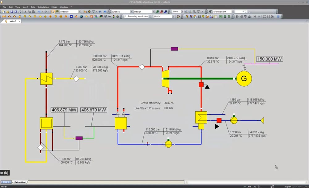 STEAG EBSILON Professional 13.02 VTU-GT-Lib Program 5.1 & VTU-GT-Lib Data 6.0 热力系统建模软件