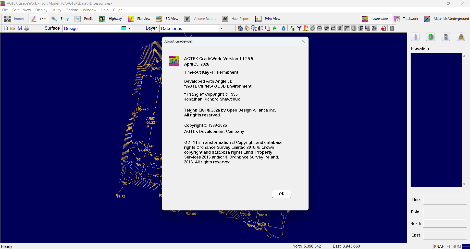 Agtek Gradework v1.12.5.5 加密狗版 无人机图像和点云数据管理工具