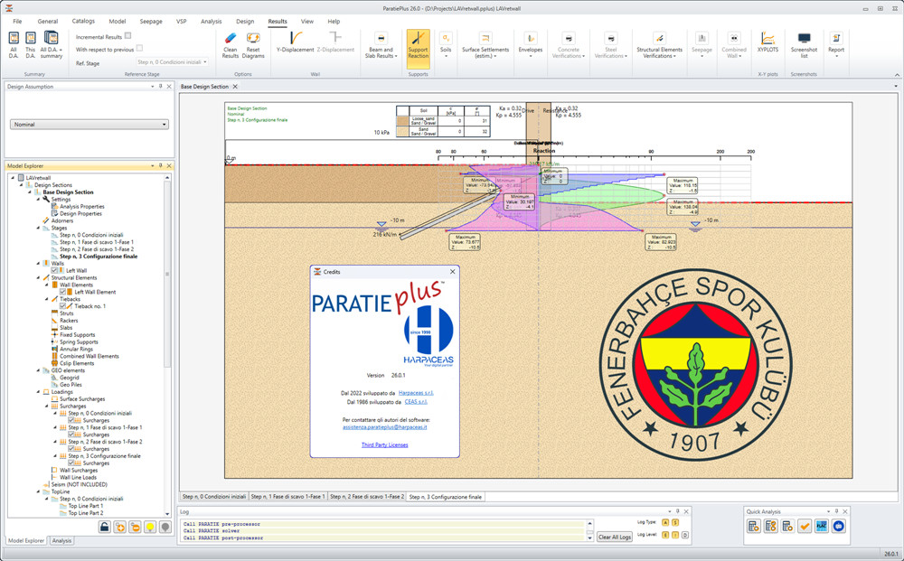 Ce.A.S. s.r.l. ParatiePlus v26.0.1 柔性挡土墙模拟分析工具 Paratie Plus CeAS ParatiePlus