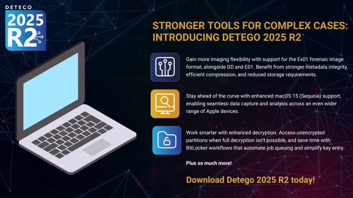 Detego Digital Forensics 2025r2 Detego Analyze 2025r2 证据收集分析和报告