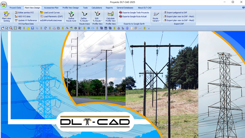Proyecto DLT-CAD 2025 加密狗版 电力配电线路与输电线路设计软件