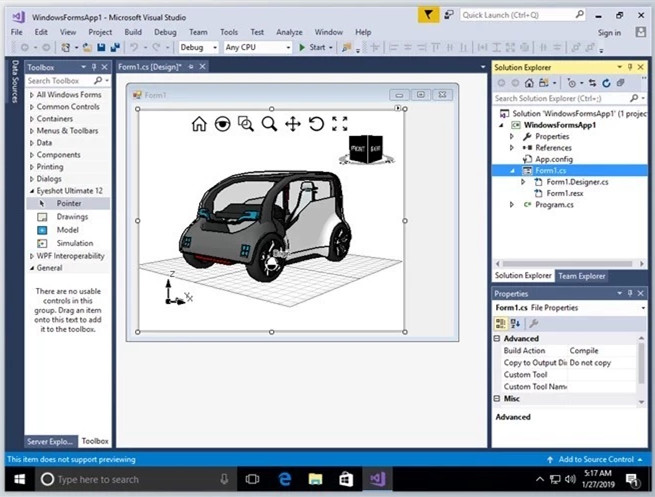 devDept Eyeshot v2023 for WinForms & WPF 3D三维CAD .NET框架开发控件