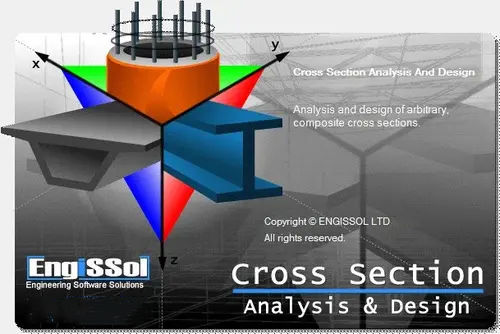 Engissol Cross Section Analysis & Design v5.7.1 框架截面分析设计建模