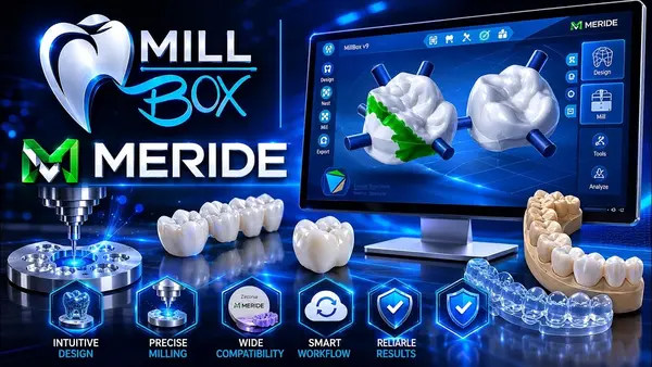 MillBox Meride v25.0.3 (2025) 加密狗版 专业的牙科CAM软件