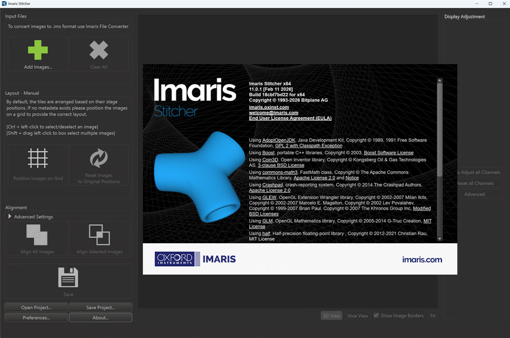 Bitplane ImarisStitcher 11.0.1 加密狗版 独立运行的显微图像瓦片拼接软件