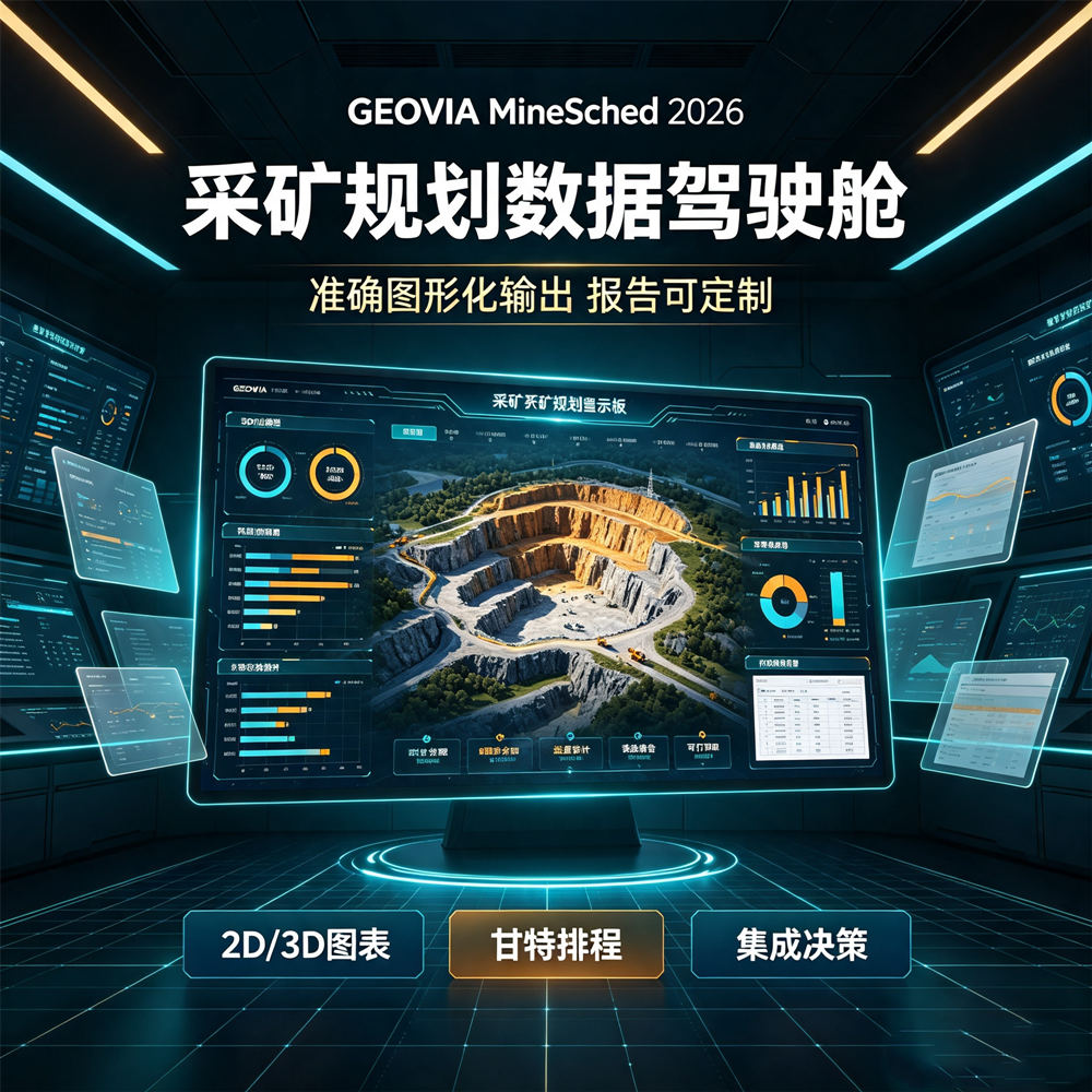 GEOVIA MineSched 2026 R1 v9.11.26673.1 激活版 露天采矿规划地下采矿规划操作工具