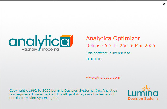 Lumina Analytica Optimizer v6.5.11.266 可视化软件创建分析和交流定量决策模型 Lumina Decision Systems Analytica
