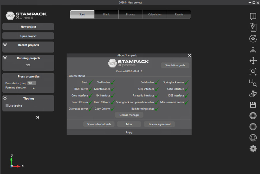 Stampack Xpress 2026.0 钣金成型仿真软件模具钣金成型仿真软件 Stampack Xpress 2026.0