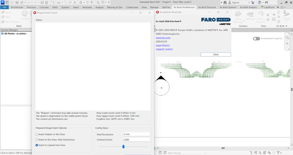Faro As-Built for Revit v2026.0 加密狗版 点云数据处理工具软件