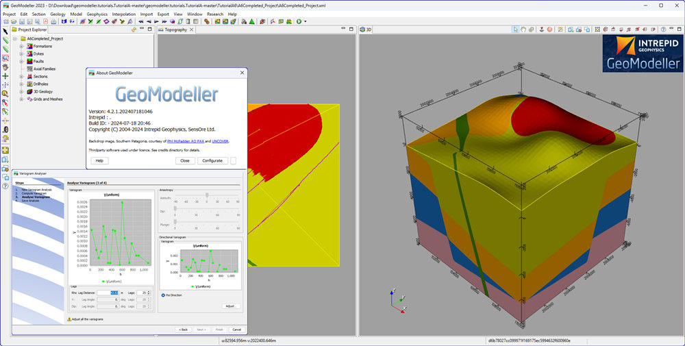 SensOre Intrepid Geophysics GeoModeller v4.2.1 地质解释物理耦合三维建模平台