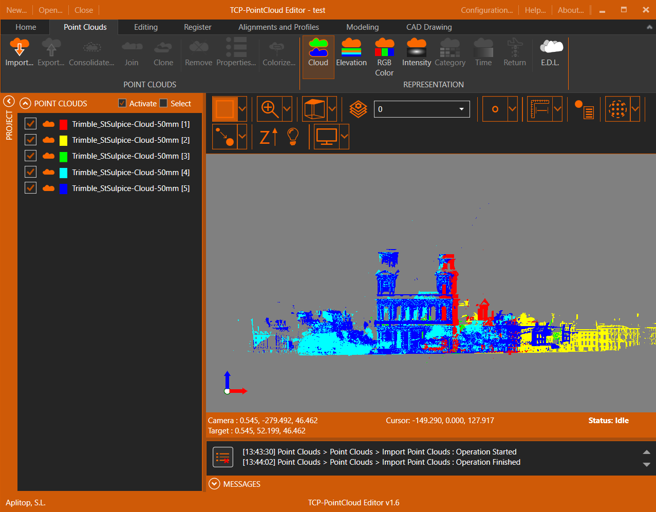 Aplitop tcp PointCloud Editor v1.6.8.3 加密狗版 测量、工程、建筑和设计的AI点云软件
